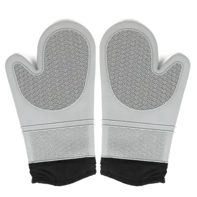 Rokavice za pečico - 1 par - Komplet rokavic, odporen na vročino, za težka dela, s prešito podlogo za kuhanje, peko, žar ali žar, na plin, elektriko a