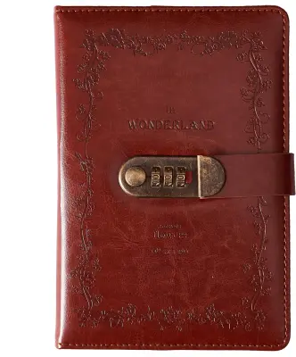 Blok z geslom A5 z dnevnikom na ključavnici Evropski retro prenosni računalnik