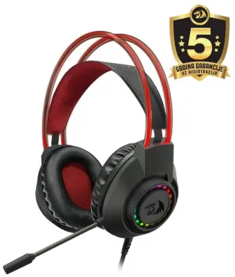 REDRAGON SCREAM H231 RGB črne žične slušalke