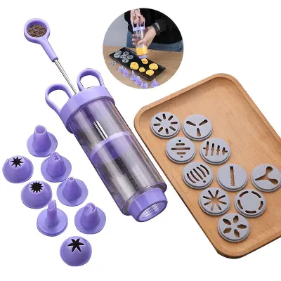 Cookie Making Maker Pump Press Machine Decor Kitchen Mold Tools Set Cookie Cake Mould