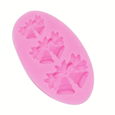 3D božična ura silikonski kalup mehki bonboni plesni orodje za dekoracijo torte kalup za čokoladno gumi pasto, sladkorne obrti, kuhinja za peko