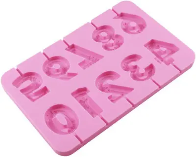 Silikonski kalup s številkami abecede, kalupi za peko sladkarij za večkratno uporabo, orodja za dekoracijo (številka Mori)