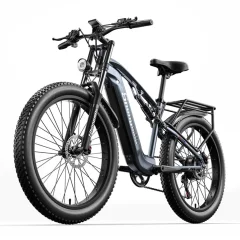 Shengmilo Električno kolo, e-kolesa za odrasle z baterijo 48 V 17,5 Ah, motor BAFANG 1000 W, 7 prestav Shimano, gorska kolesa Fat Tire