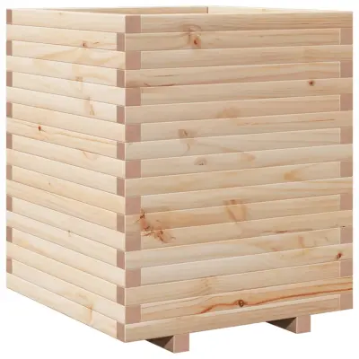 vidaXL Vrtno cvetlično korito 60x60x72 cm trdna borovina