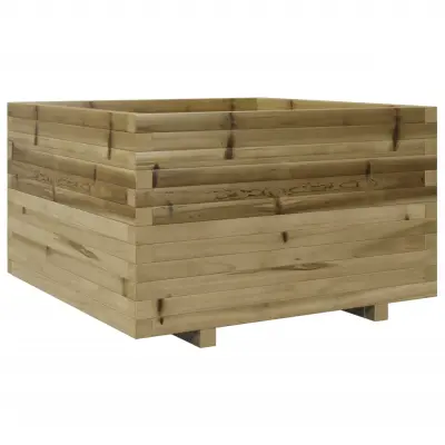 vidaXL Vrtno cvetlično korito 80x80x49,5 cm impregnirana borovina