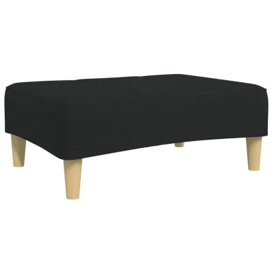vidaXL Stolček za noge črn 77x55x31 cm blago