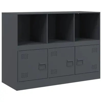 vidaXL Komoda antracitna 99x39x73 cm jeklo