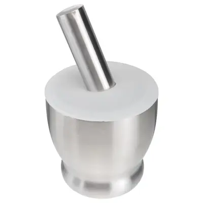 Okrogel mlinček za malto iz nerjavečega jekla