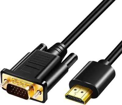 1080p pozlačen adapterski kabel HDMI-VGA Priključni kabel HD