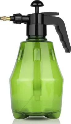 1500 ml plastična razpršilna steklenica, velika zalivalka, okrasna retro reliefna razpršilka za rože za vrtne sobne rastline (zelena)