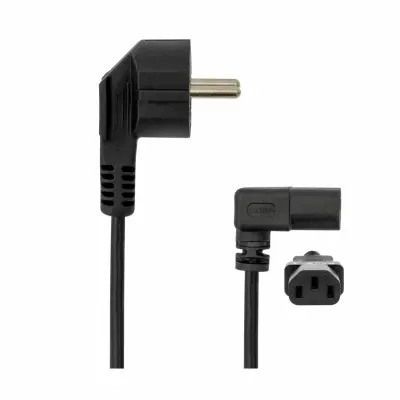 SBOX napajalni kabel 220V EURO 2m-kotni črn