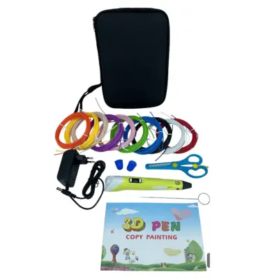 iLike Mega Set 3D Printing Pero z 8 dodatki + trda torbica 12V napajalnik 220V rumena