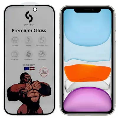 Connect Corning Gorilla Ultra Strong 3D Privacy Glass za Apple iPhone 11 / XR črna