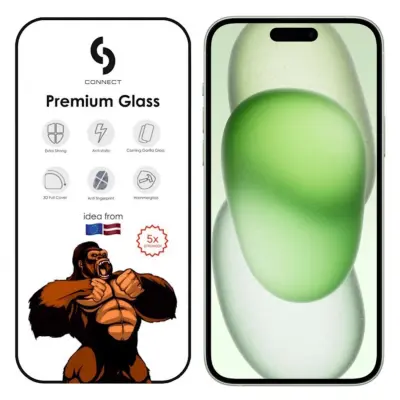 Connect Corning Gorilla Ultra Strong 3D Glass za Apple iPhone 15 Plus Black