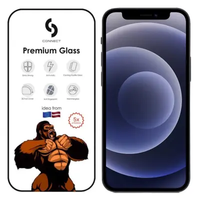 Connect Corning Gorilla Ultra Strong 3D Glass za Apple iPhone 12 / 12 Pro Black
