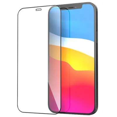 Evelatus Full Cover 2.5D Glass za Apple iPhone 12 / iPhone 12 Pro Anti-Static / Japan Glue Black