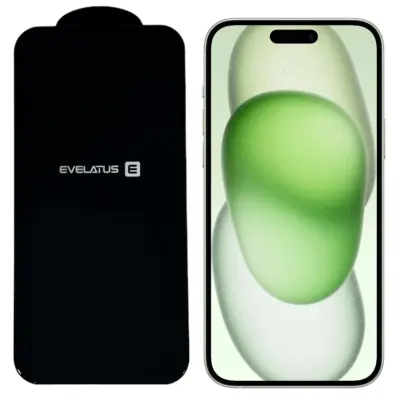 Evelatus Corning Gorilla Ultra 10x Super Strong 3D Glass za Apple iPhone 15 Plus črna