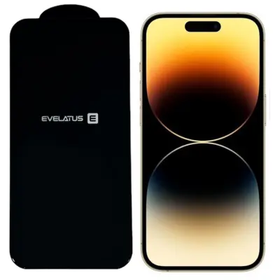 Evelatus Corning Gorilla Ultra 10x Super Strong 3D Glass za Apple iPhone 14 Pro Črna