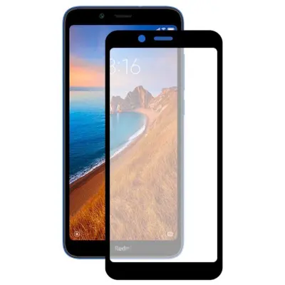 Evelatus Full Cover 2.5D Glass Xiaomi Redmi 7A (2019) Anti-Static / Japan Glue Black