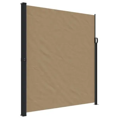 vidaXL Zložljiva stranska tenda taupe 220x600 cm