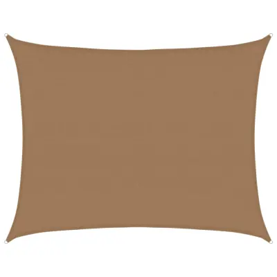 vidaXL Senčno jadro 160 g/m² taupe 6x8 m HDPE