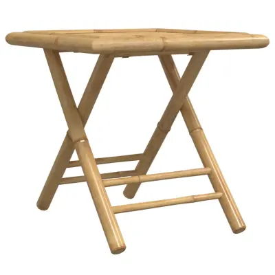 vidaXL Zložljiva vrtna miza 45x45x45 cm bambus