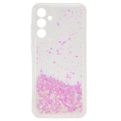 iLike Silikonski vodni bleščeči zadnji ovitek Samsung Galaxy A35 5G (A356E) (A356B) svetlo roza