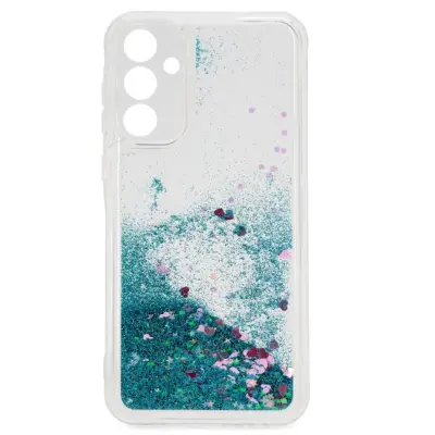 iLike Silikonski vodni bleščeči zadnji ovitek Samsung Galaxy A55 5G (A556B) moder