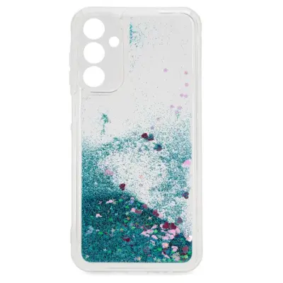 iLike Silikonski vodni bleščeči zadnji ovitek Samsung Galaxy A35 5G (A356E) (A356B) moder