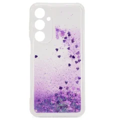 iLike Silikonski vodni bleščeči zadnji ovitek Samsung Galaxy A15 4G (A155F) / A15 5G (A156B) vijoličen
