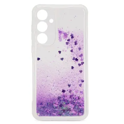 iLike Silikonski vodni bleščeči zadnji ovitek Samsung Galaxy A35 5G (A356E) (A356B) vijoličen