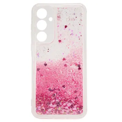 iLike Silikonski vodni bleščeči zadnji ovitek Samsung Galaxy A35 5G (A356E) (A356B) roza