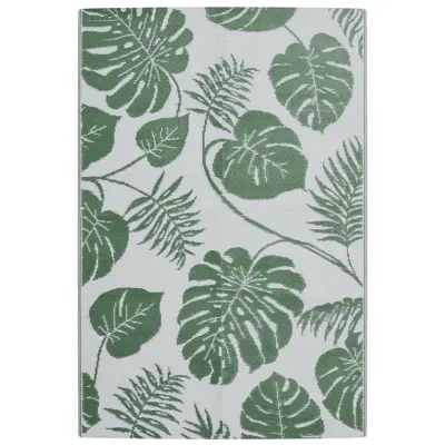 vidaXL Zunanja preproga ARAKIL zelena 140x200 cm PP