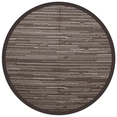 vidaXL Zunanja preproga ARAKIL rjava Ø120 cm PP