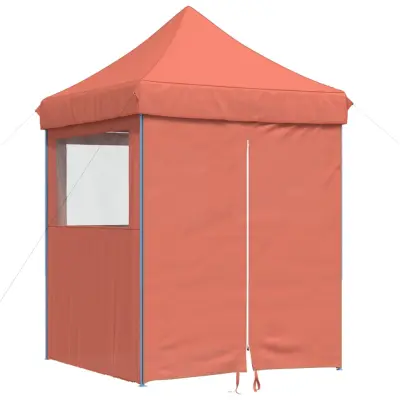 vidaXL Zložljivi pop-up šotor za zabave 4 stranice terakota