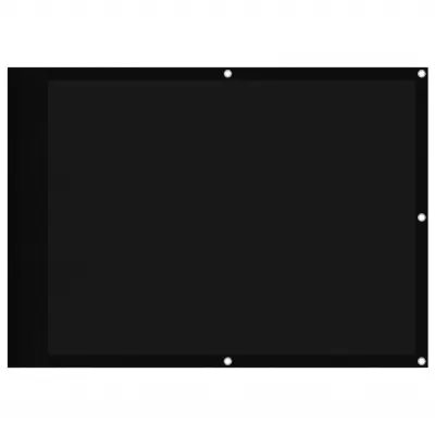 vidaXL Balkonsko platno črno 75x1000 cm 100 % poliestrski oxford