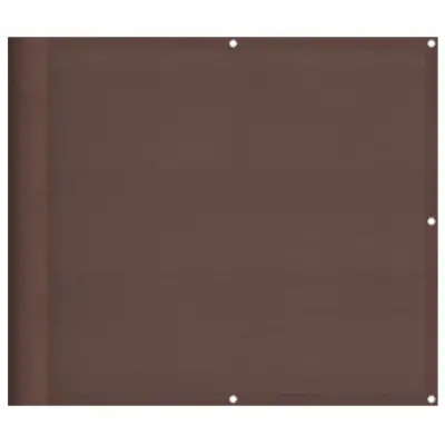 vidaXL Balkonsko platno rjavo 90x1000 cm 100 % poliestrski oxford