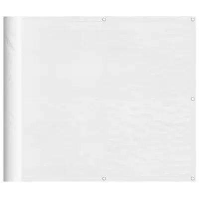 vidaXL Balkonsko platno belo 90x800 cm 100 % poliestrski oxford