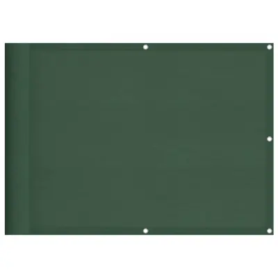 vidaXL Balkonsko platno zeleno 75x800 cm 100 % poliestrski oxford
