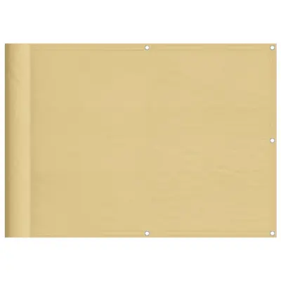vidaXL Balkonsko platno peščeno 75x600 cm 100 % poliestrski oxford