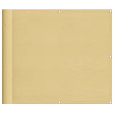 vidaXL Balkonsko platno peščeno 90x500 cm 100 % poliestrski oxford