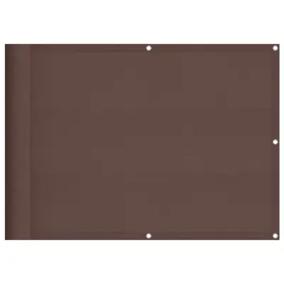 vidaXL Balkonsko platno rjavo 75x800 cm 100 % poliestrski oxford