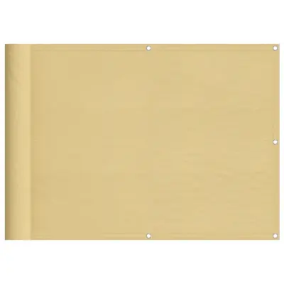 vidaXL Balkonsko platno peščeno 75x500 cm 100 % poliestrski oxford