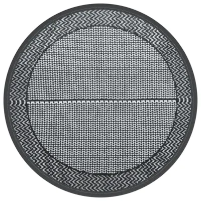 vidaXL Zunanja preproga ARAKIL siva Ø200 cm PP