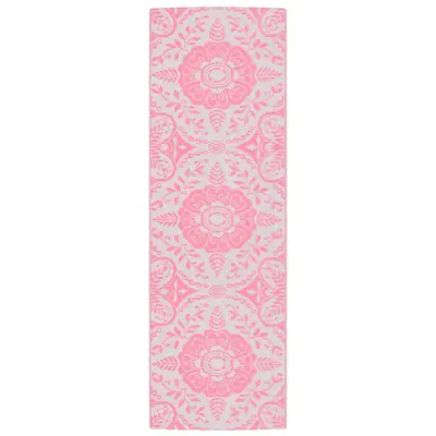 vidaXL Zunanja preproga roza 80x250 cm PP