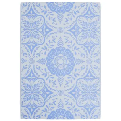 vidaXL Zunanja preproga ARAKIL baby modra 140x200 cm PP