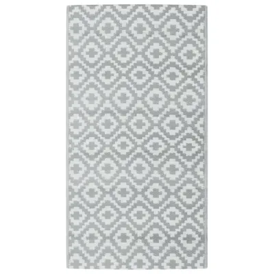 vidaXL Zunanja preproga ARAKIL siva 80x150 cm PP