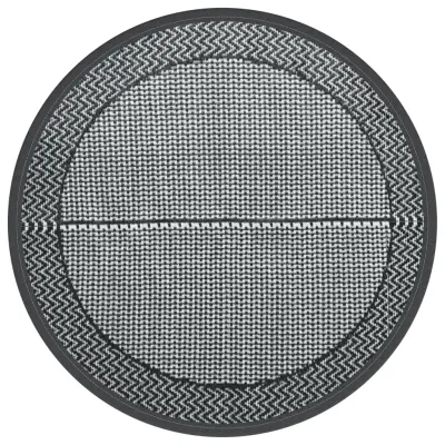 vidaXL Zunanja preproga ARAKIL siva Ø120 cm PP