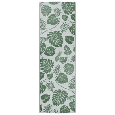 vidaXL Zunanja preproga zelena 80x250 cm PP