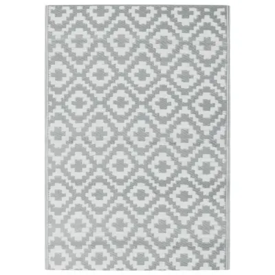 vidaXL Zunanja preproga ARAKIL siva 160x230 cm PP